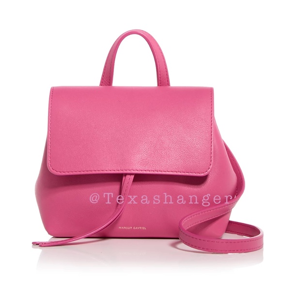 NWT Mansur Gavriel Mini Soft Lady Bag Handbag Dolly Pink - Picture 2 of 16